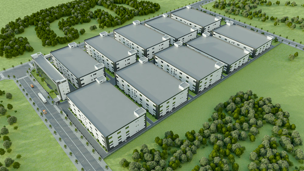 Ảnh 3D nhà máy công ty TNHH Lishan Vietnam