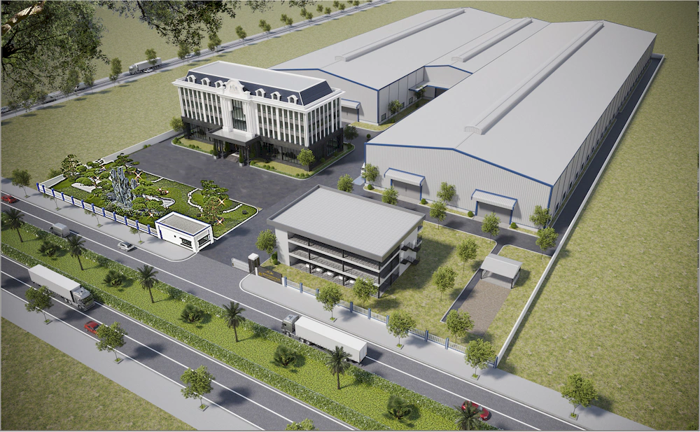 Ảnh phối cảnh nhà máy nhôm Bình Nam