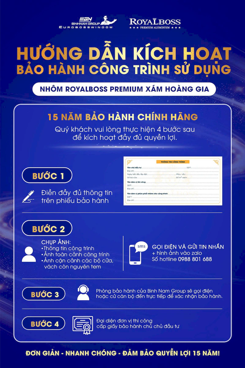 Chính sách bảo hành Bình Nam Group