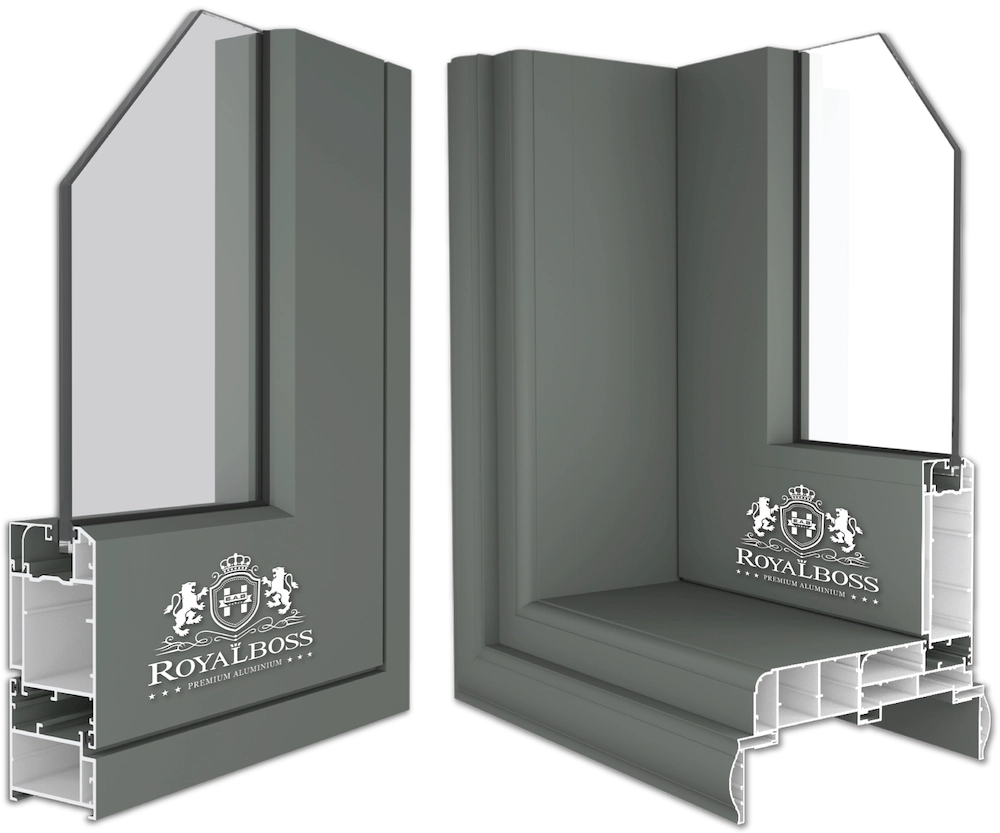 Nhôm hệ châu Âu đa khoang 55 rãnh K