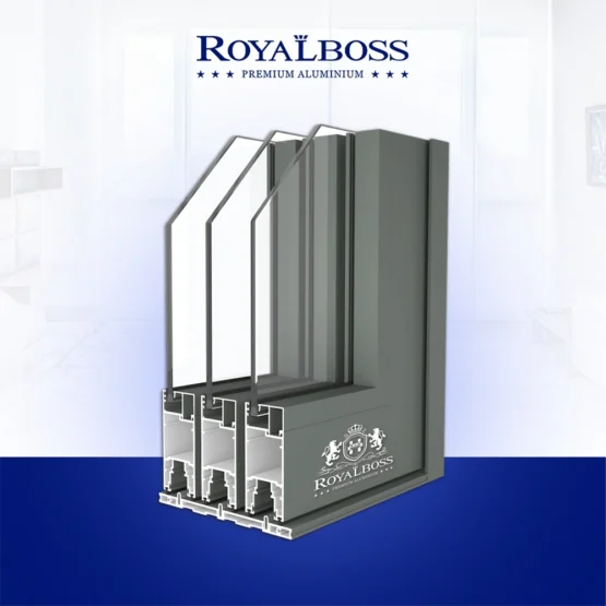 Nhôm hệ Châu Âu mở trượt C120 cửa đi 3 cánh góc cắt