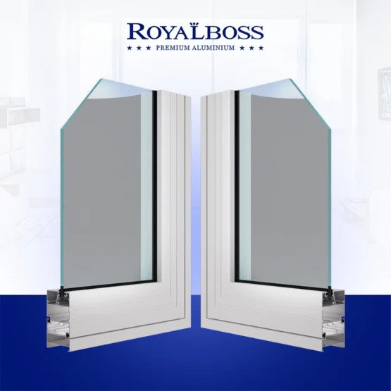 Nhôm hệ Xingfa 55 thường cửa sổ góc cắt