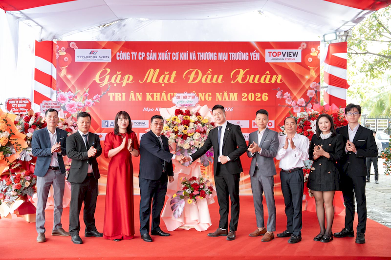 Nhà máy nhôm Bình Nam tham gia sự kiện tri ân khách hàng, gặp mặt đầu năm của đối tác NPP Trường Yến