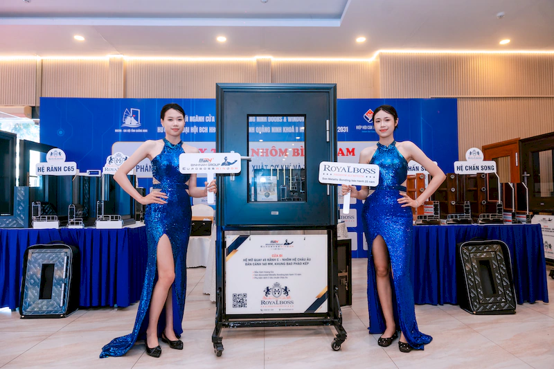 Bình Nam Group mang sản phẩm nhôm Royalboss tới hội nghị cửa Quảng Ninh
