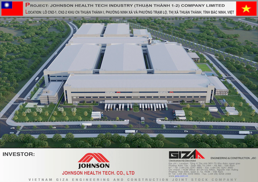 Ảnh dự án hà máy JOHNSON HEALTH TECH INDUSTRY