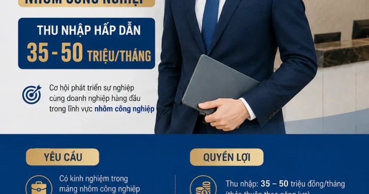 BINHNAM GROUP tìm kiếm Giám đốc Kinh doanh ngành nhôm công nghiệp