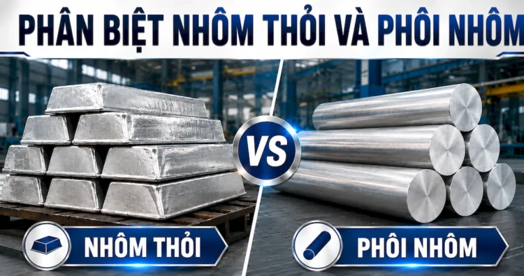Phân biệt nhôm thỏi (nhôm ingot) và phôi nhôm (billet)